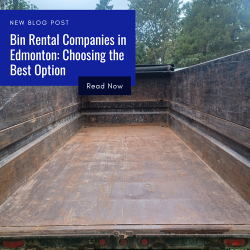 Bin Rental Companies in Edmonton Choosing the Best Option