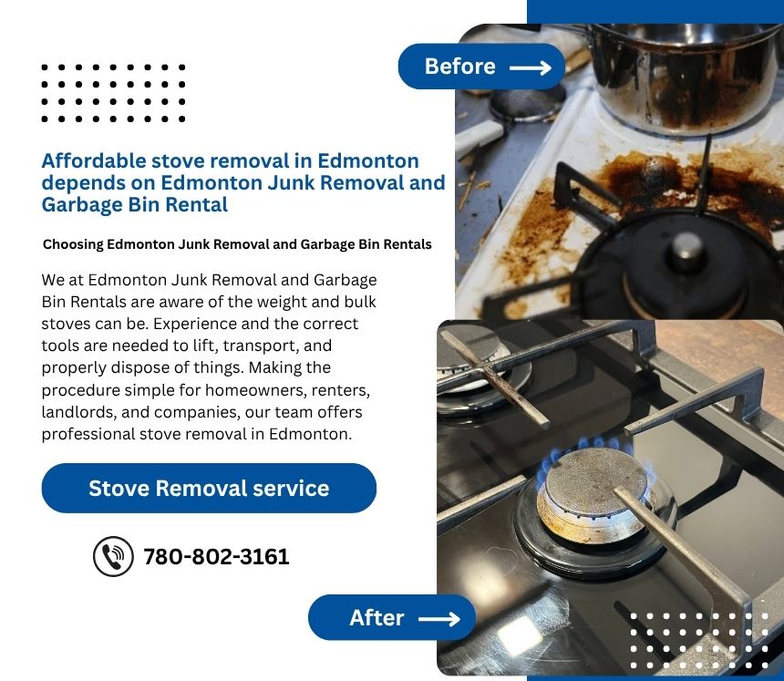 stove removal in Edmonton
