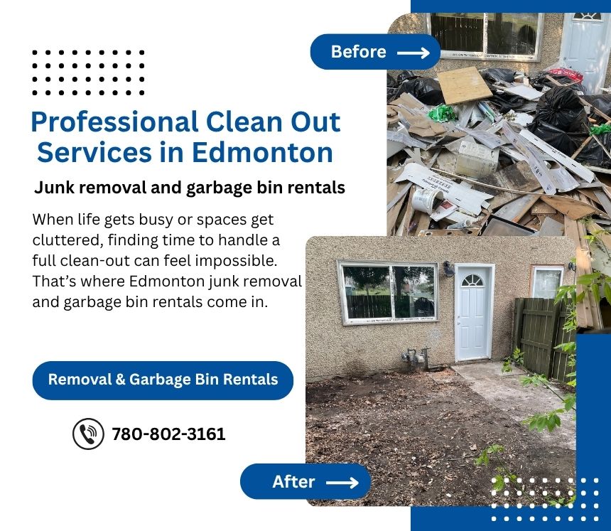 Professional Clean Out Services in Edmonton by edmonton junk removal and garbage bin rentals
