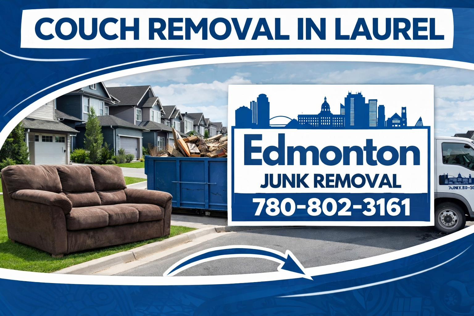 couch removal in Laurel ensuring stress free junk removal service