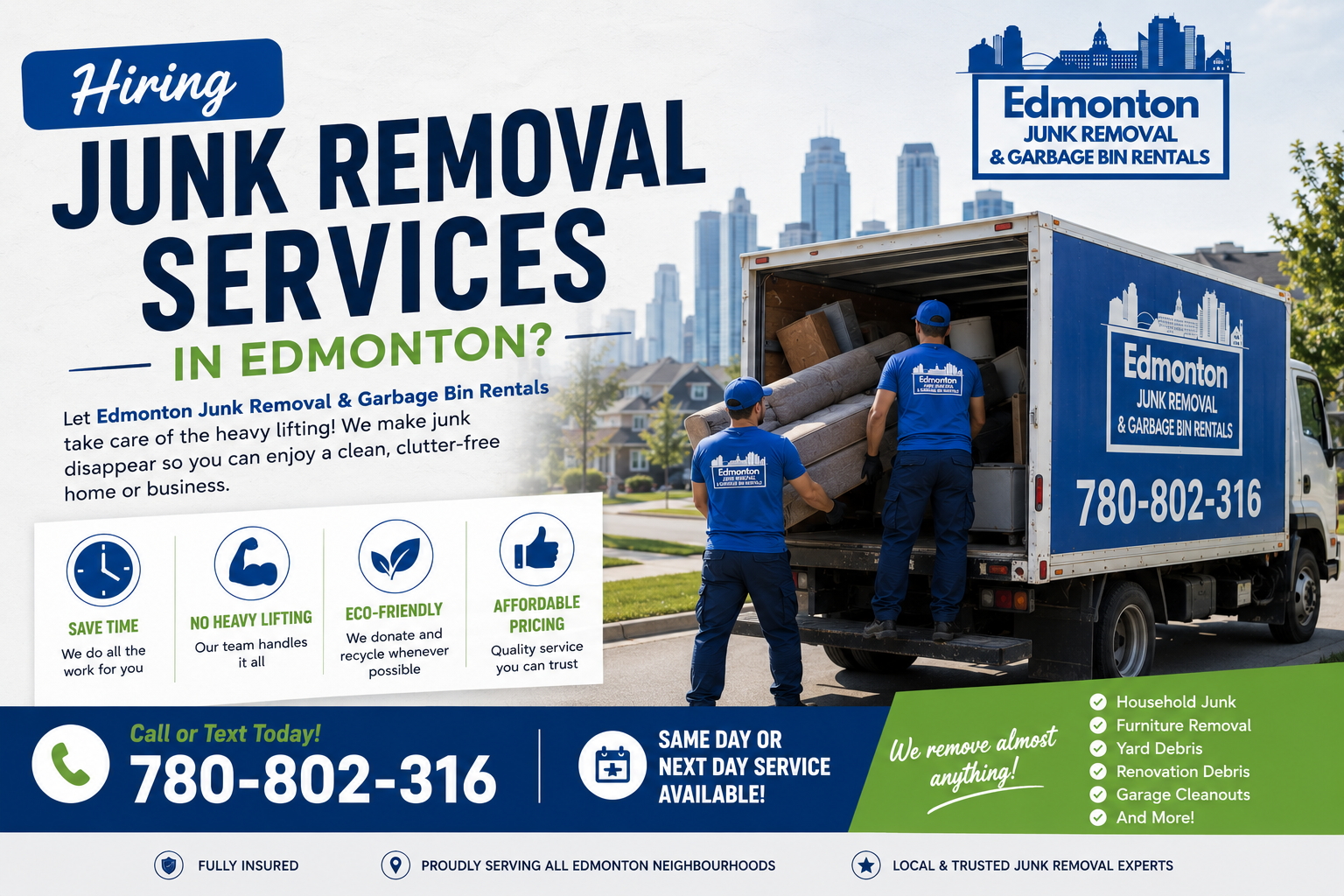Hiring junk removal services in Edmonton for home and office cleanup